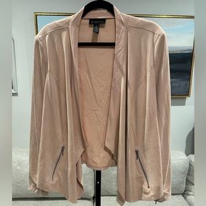 INC plus size X0 pink open jacket